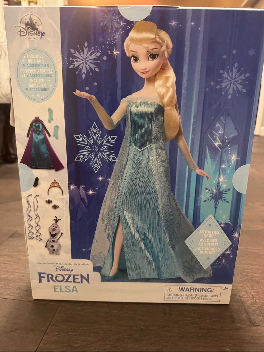 Disney Story Doll Elsa Frozen 11.5” NIB New in Box 2 Outfits Olaf 416128445331